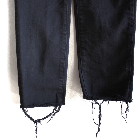 KanCan Preowned Raw Hem Distressed Washed Black Skinny Jeans 7 27 - Picture 5 of 9